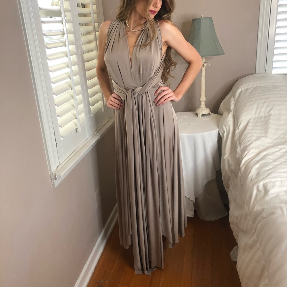 3 LEFT XS-M Chic Black Spring Summer Beach Maxi Dress - Picture 4 of 5